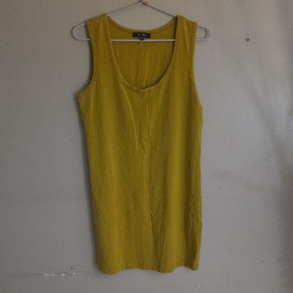 NWOT Yest Yellow Sleeveless Tank Top Dress
